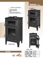 Dökme Odunlu Soba Camlı (SM-035) - Görsel 3