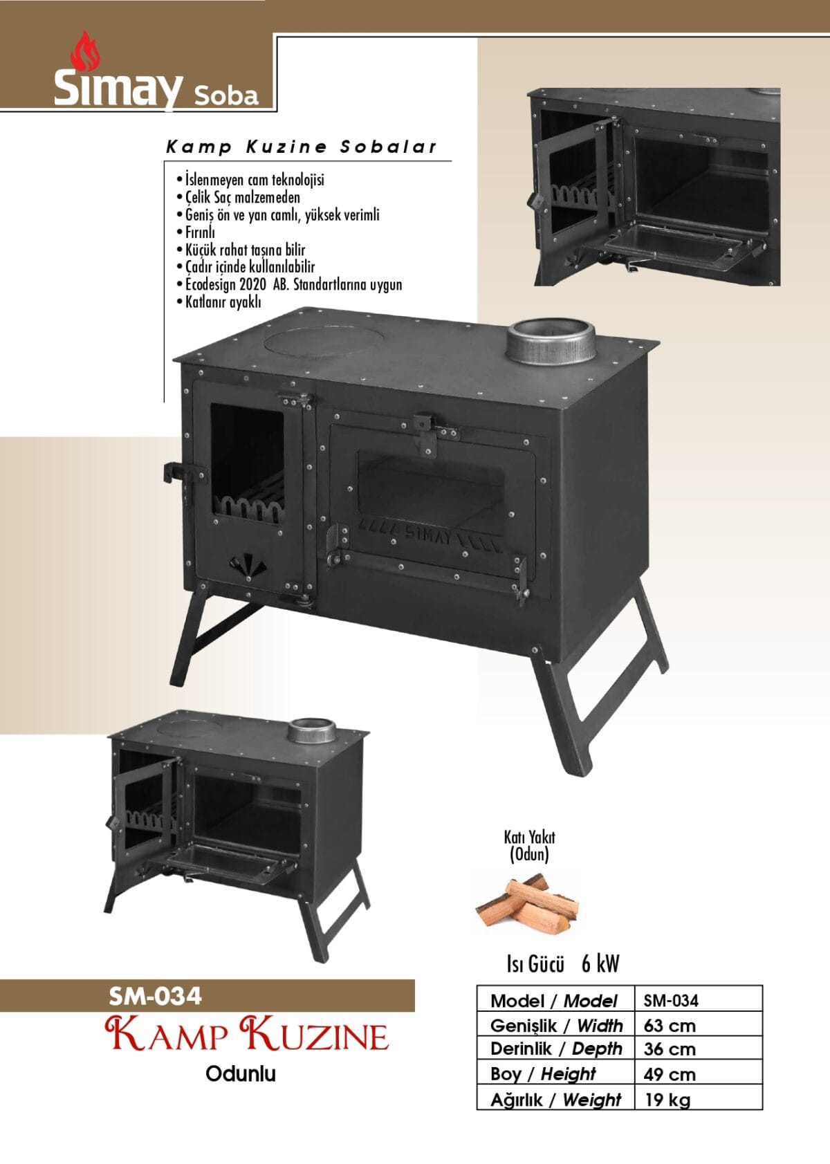 Kamp Kuzine Odunlu (SM-034) - Görsel 4
